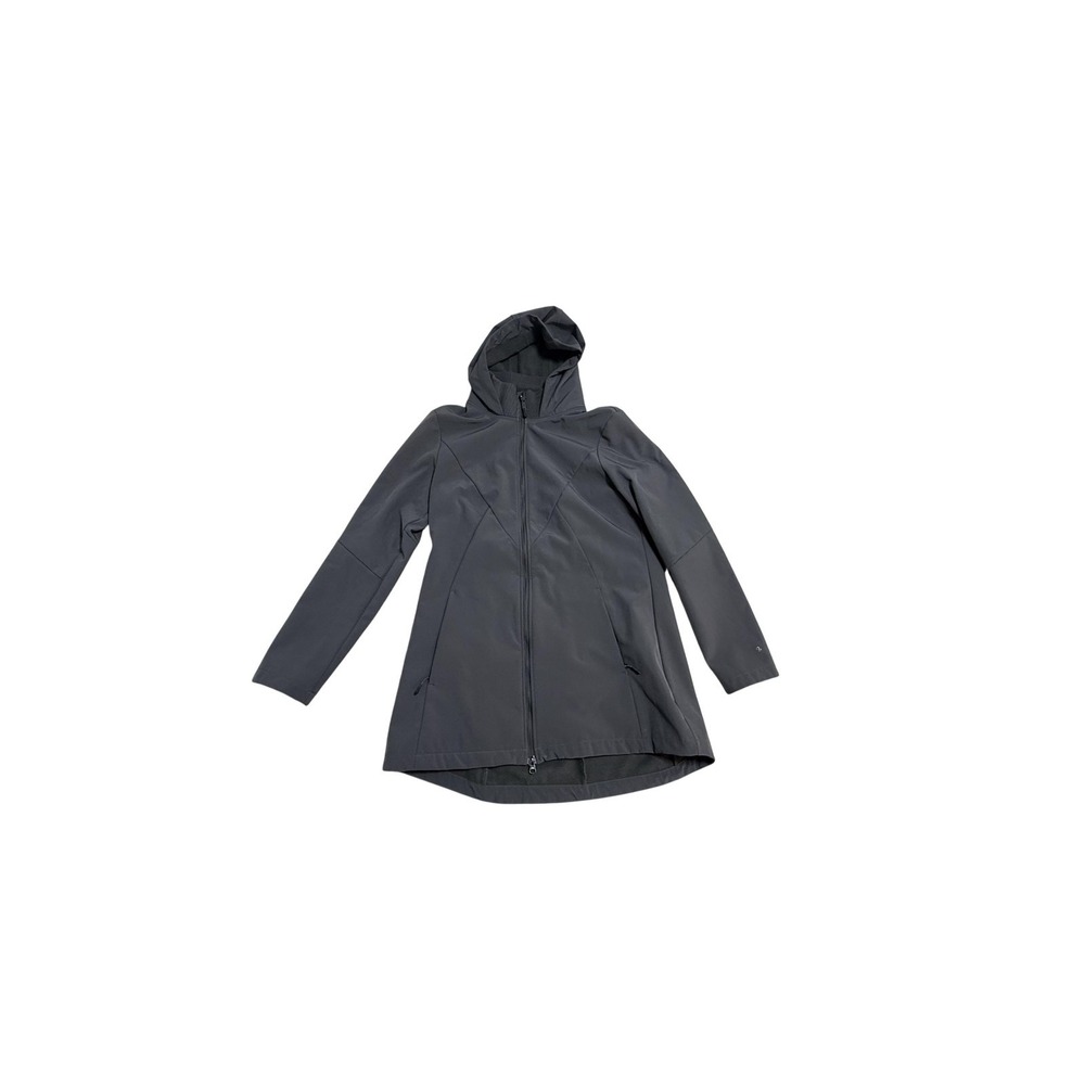 C9 Champion Coat Womens Large Gray Hooded Softshell Full‎ Zip Rain Jacket